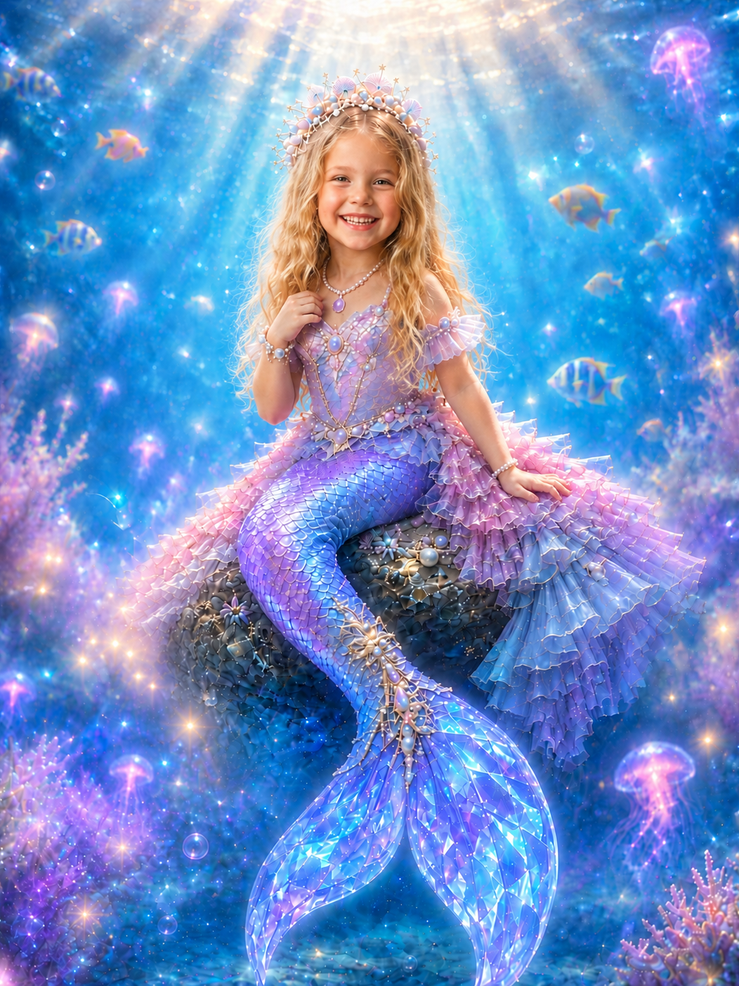 Mermaid Princess Personalized Wooden Puzzle