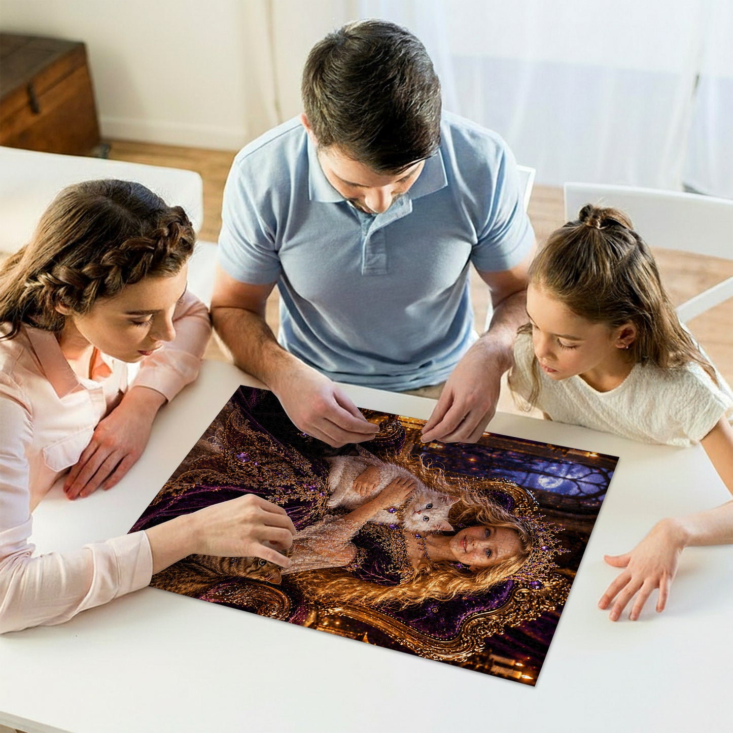 Cat Princess Personalized Wooden Puzzle