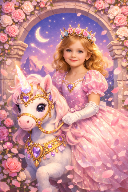 Unicorn Princess Personalized Wooden Puzzle