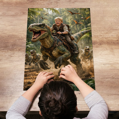 Dino Boy Personalized Wooden Puzzle