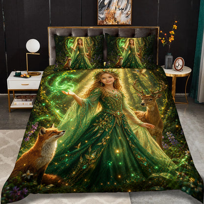 Enchanted Forest Princess Personalized Bedding Set