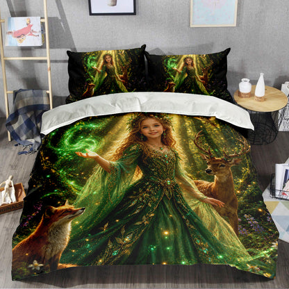 Enchanted Forest Princess Personalized Bedding Set