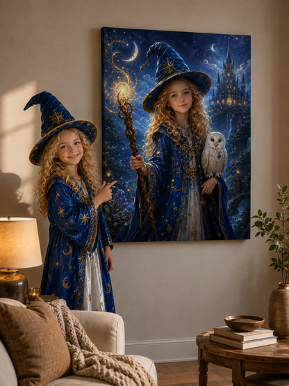 Enchanted Wizard Princess Customize Canvas