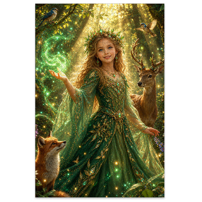 Enchanted Forest Princess Personalized Wooden Puzzle