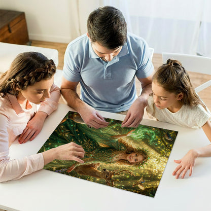 Enchanted Forest Princess Personalized Wooden Puzzle