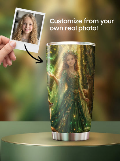 Enchanted Forest Princess Personalized Insulated Stainless Steel Tumbler