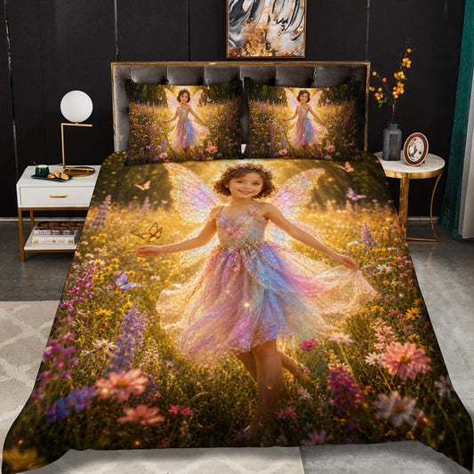 Fairy Meadow Princess Personalized Bedding Set