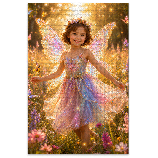 Fairy Meadow Princess Personalized Wooden Puzzle