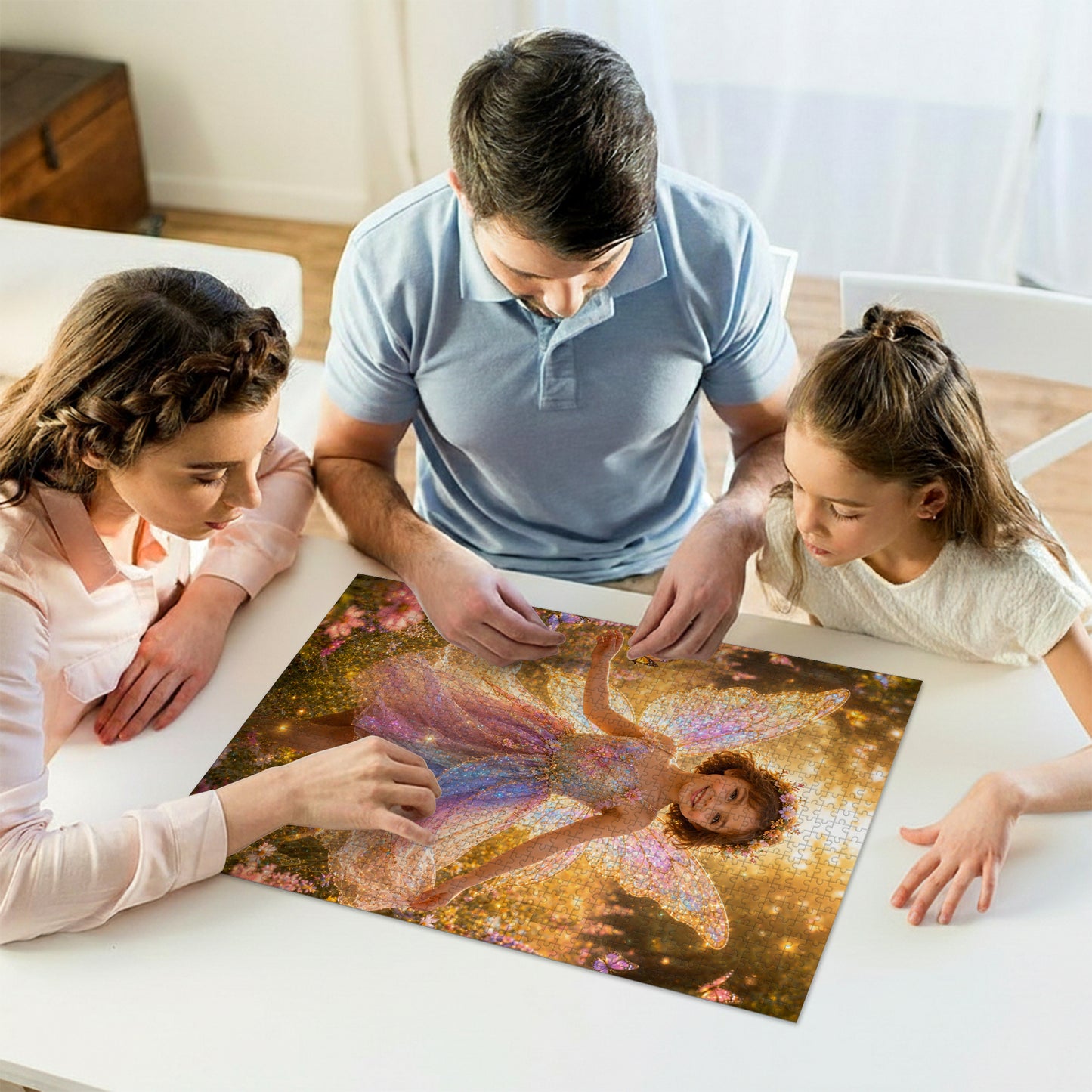 Fairy Meadow Princess Personalized Wooden Puzzle