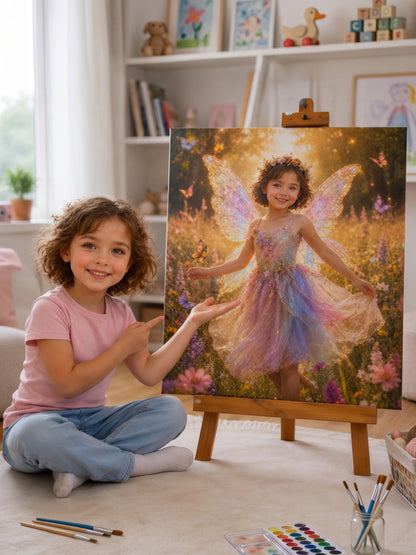 Fairy Meadow Princess Personalized Canvas