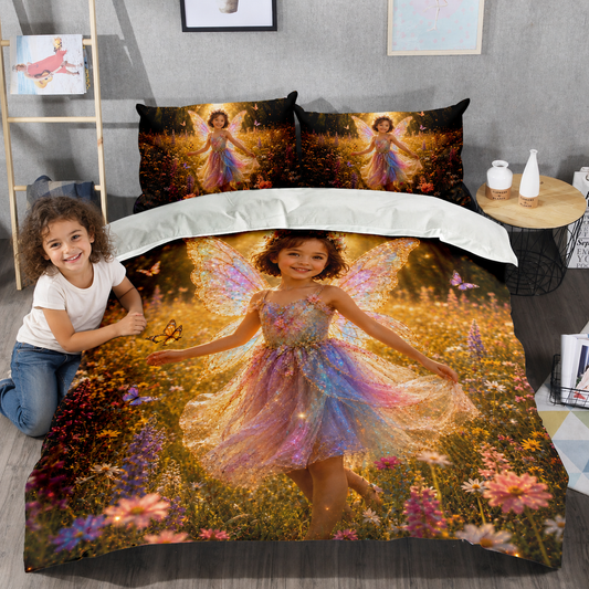Fairy Meadow Princess Personalized Bedding Set