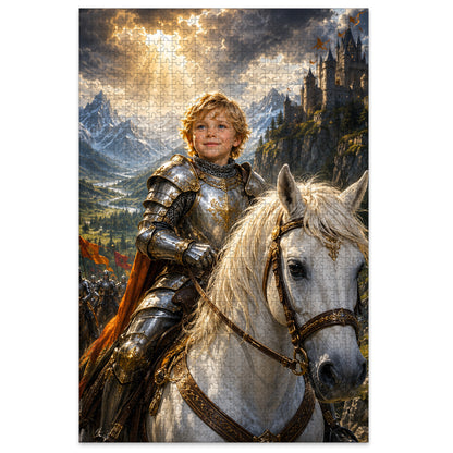 The Horse Knight Boy Personalized Wooden Puzzle
