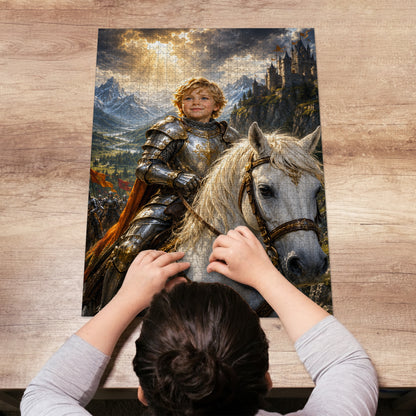 The Horse Knight Boy Personalized Wooden Puzzle