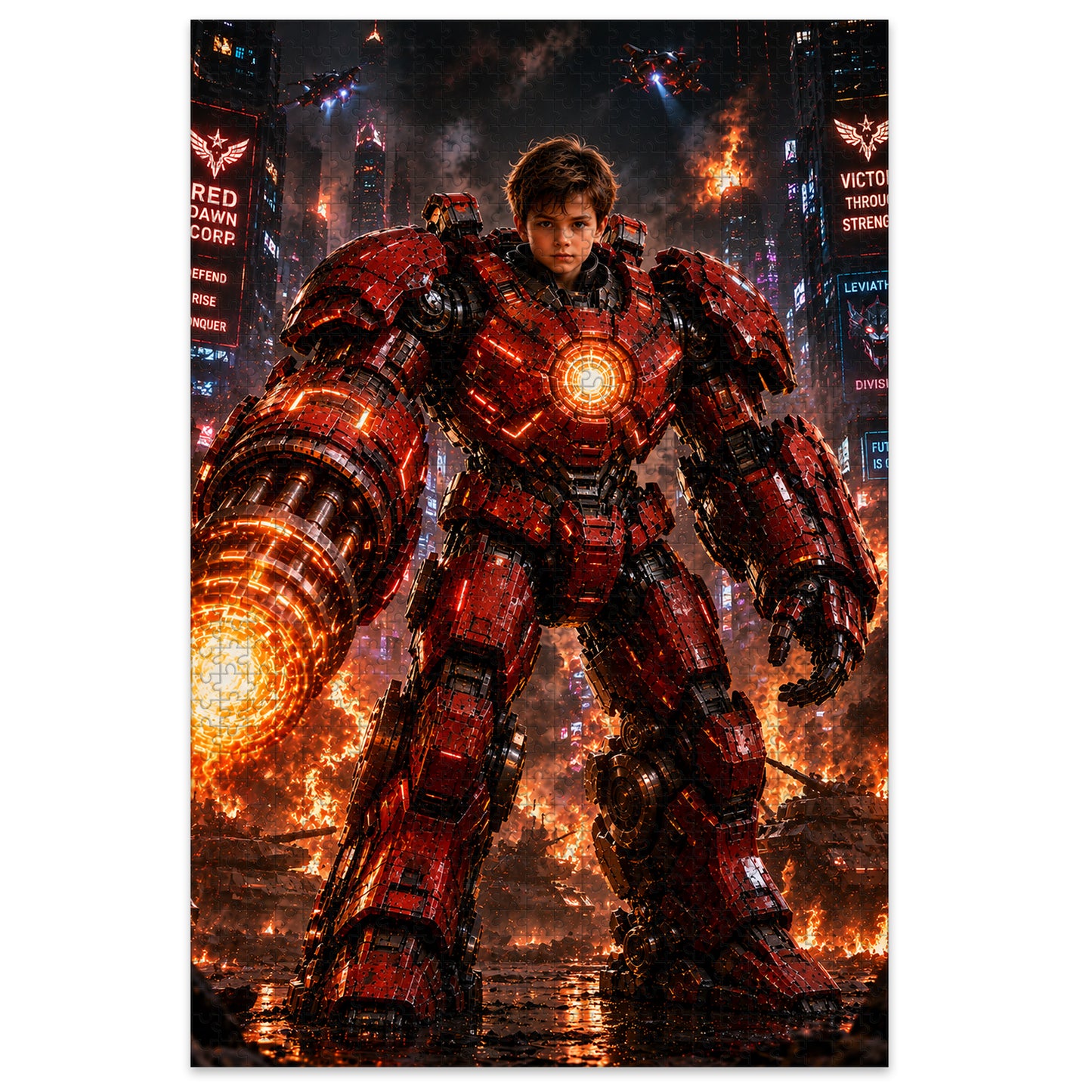 Iron Boy Personalized Wooden Puzzle