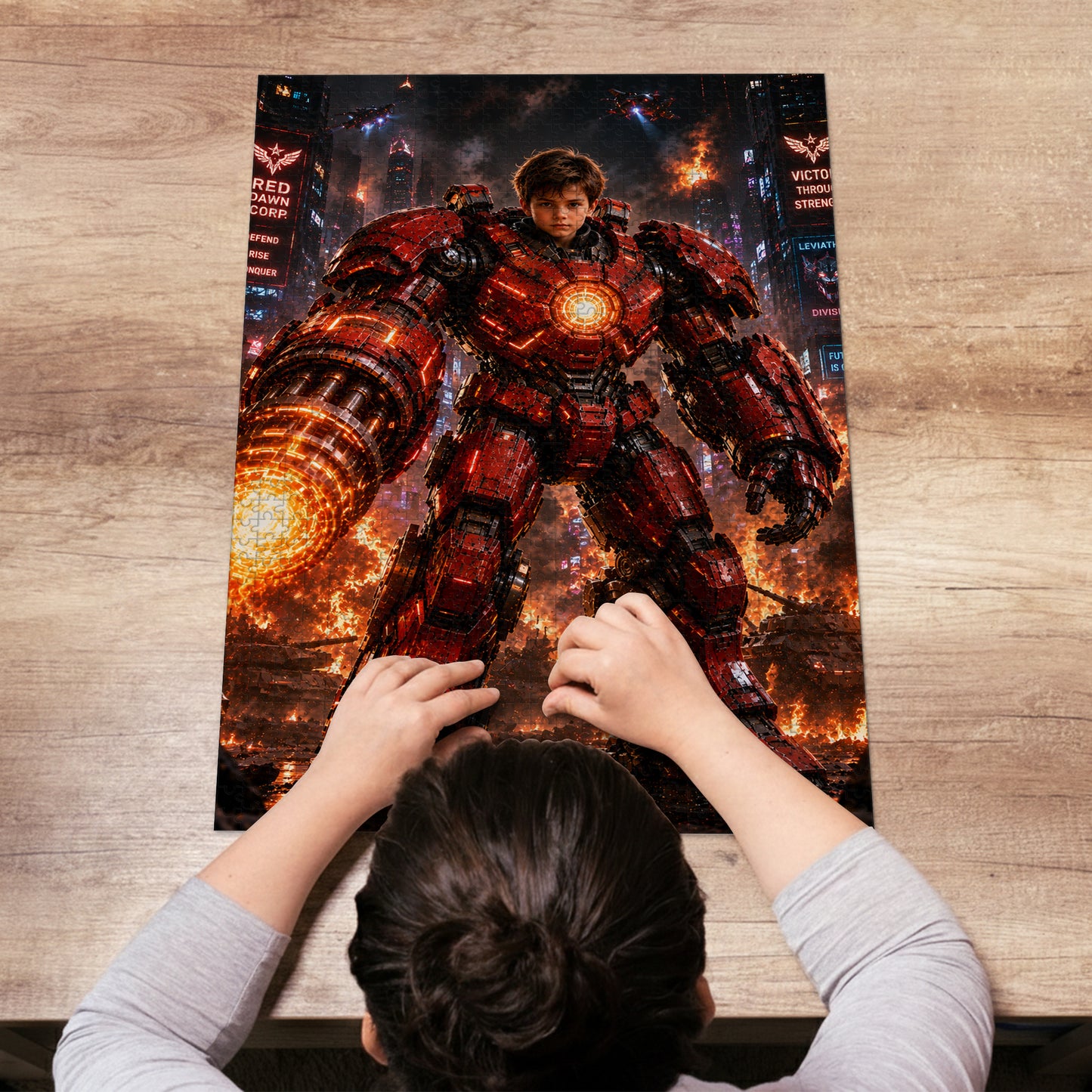 Iron Boy Personalized Wooden Puzzle
