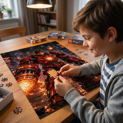 Iron Boy Personalized Wooden Puzzle