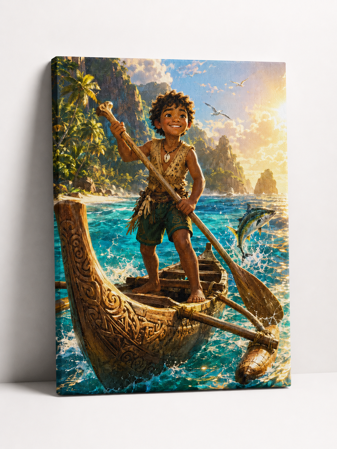 Island Prince Boy Customize Canvas