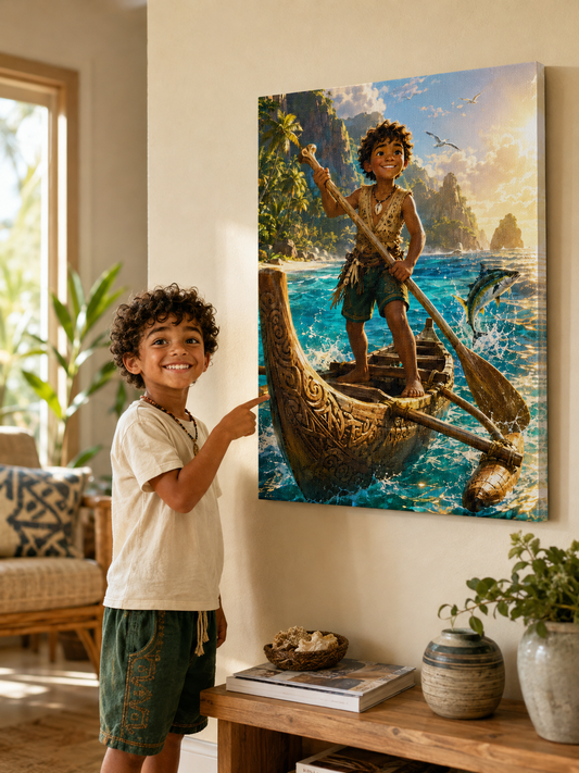 Island Prince Boy Customize Canvas