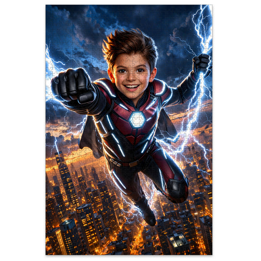Lightning Boy Personalized Wooden Puzzle