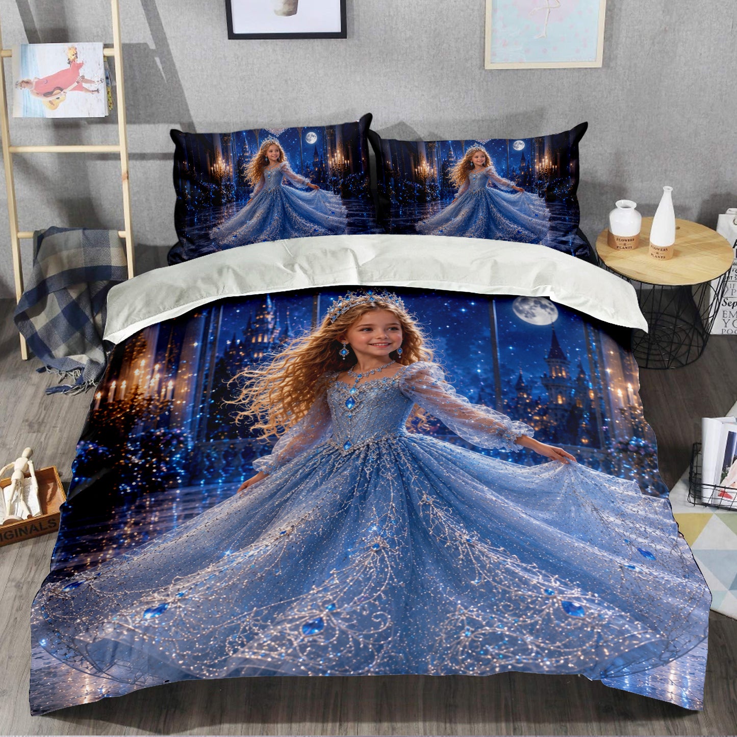 Moonlit Ballroom Princess Personalized Bedding Set