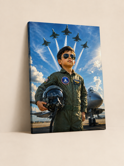 Sky Ace Boy Customize Canvas