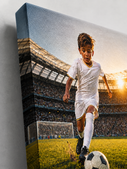 Soccer Boy Customize Canvas