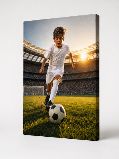 Soccer Boy Customize Canvas
