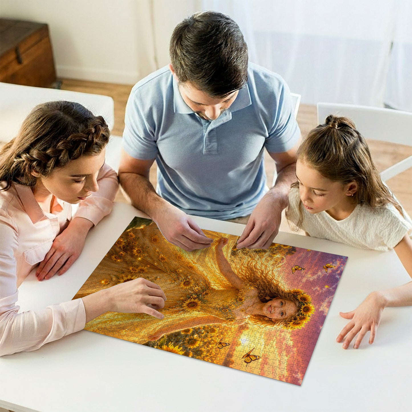 Sunflower Princess Personalized Wooden Puzzle