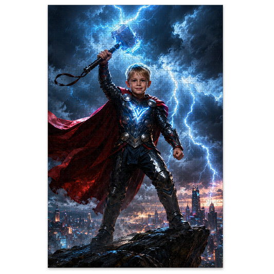 Thunder Boy Personalized Wooden Puzzle
