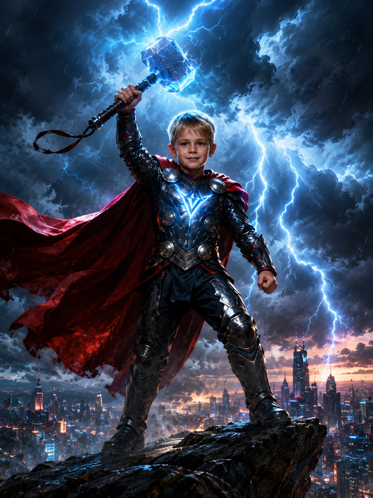 Thunder Boy Personalized Canvas