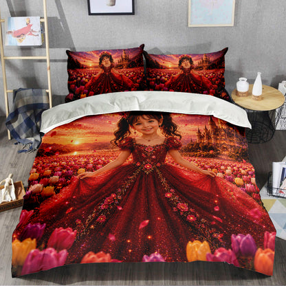 Tulip Princess Personalized Bedding Set
