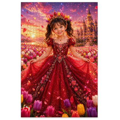 Tulip Princess Personalized Wooden Puzzle