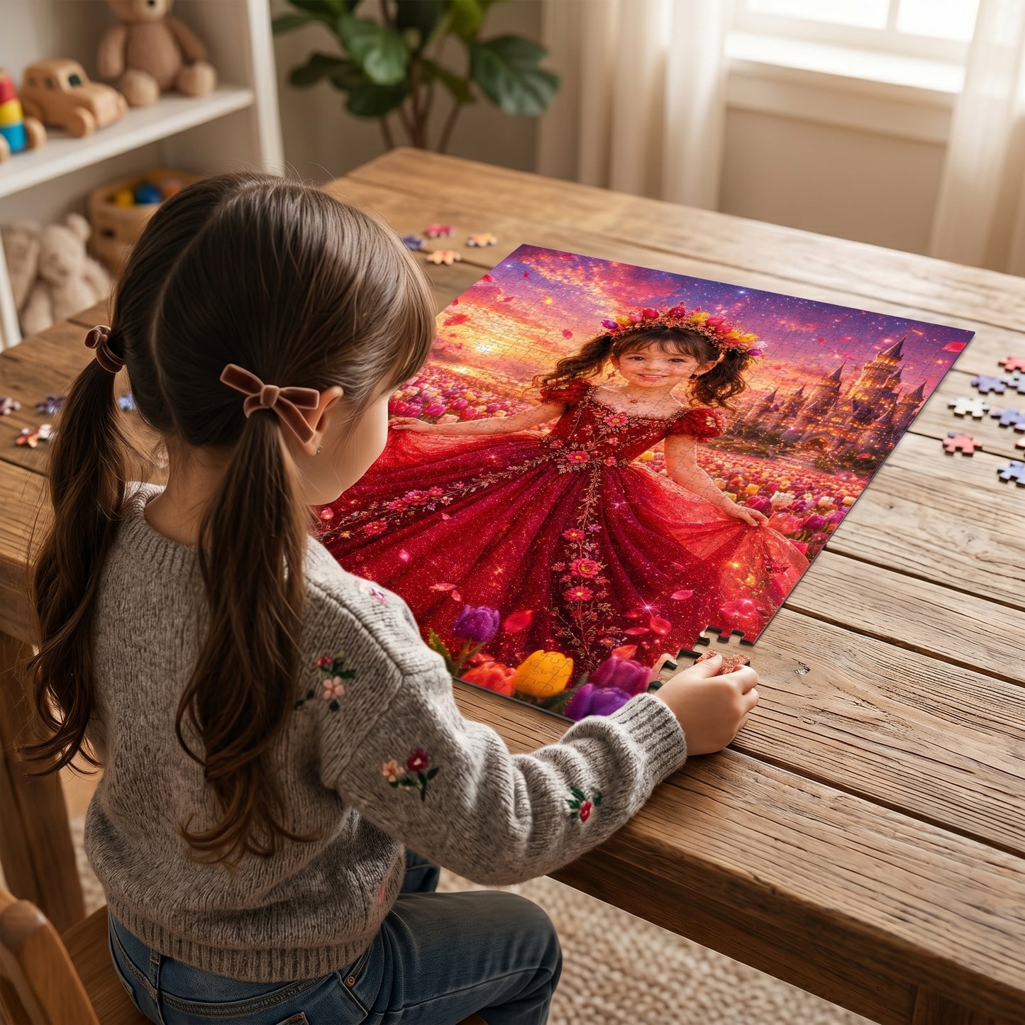 Tulip Princess Personalized Wooden Puzzle