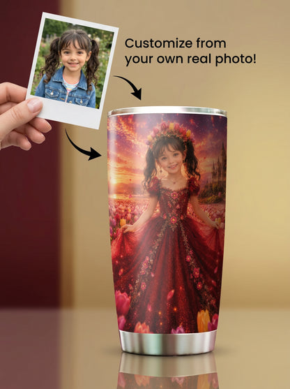 Tulip Princess Personalized Insulated Stainless Steel Tumbler