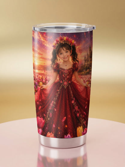 Tulip Princess Personalized Insulated Stainless Steel Tumbler