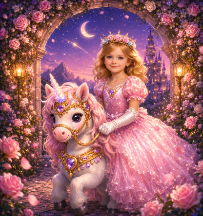 Unicorn Princess Personalized Bedding Set