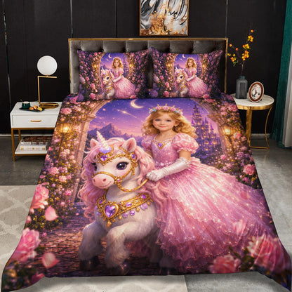 Unicorn Princess Personalized Bedding Set