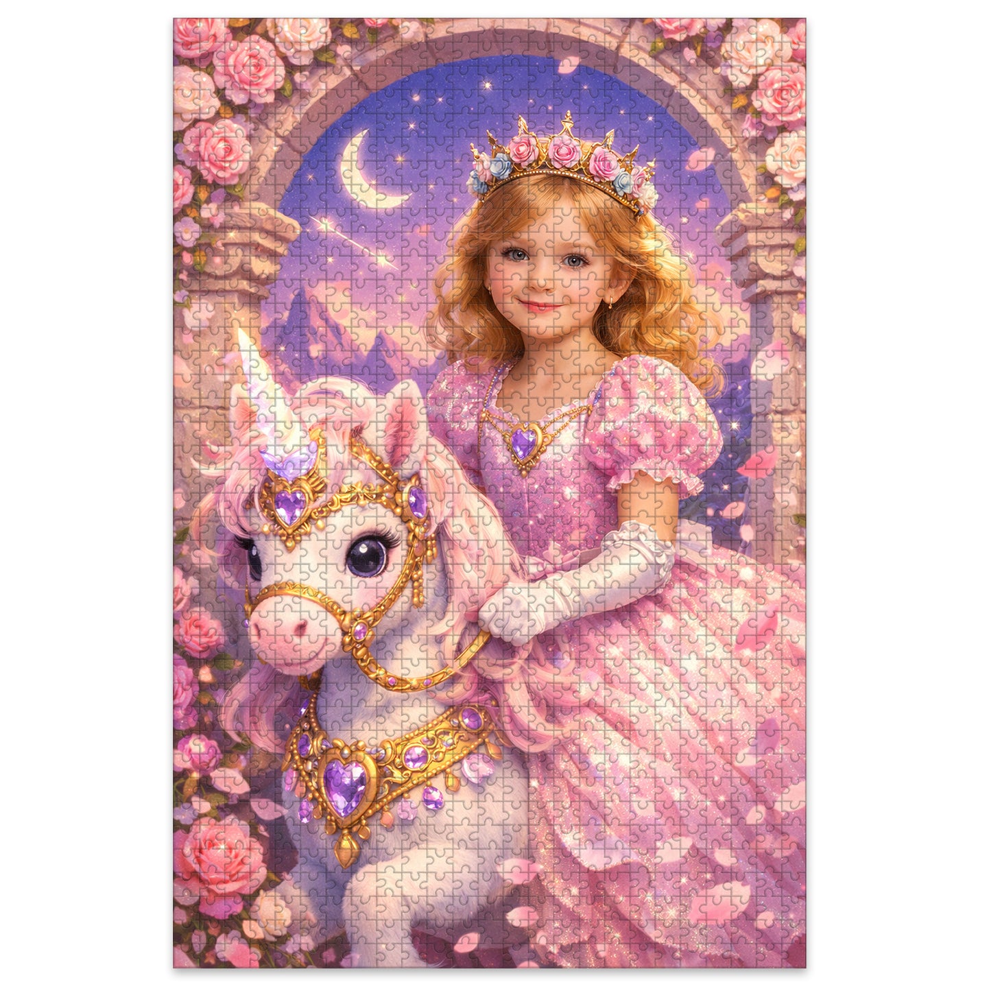 Unicorn Princess Personalized Wooden Puzzle
