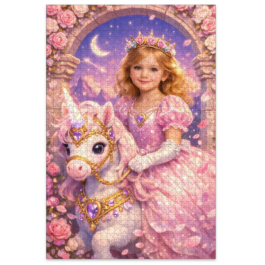 Unicorn Princess Personalized Wooden Puzzle