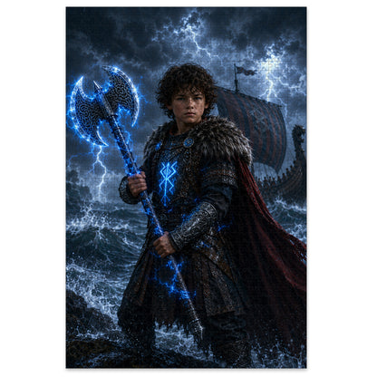 Viking Boy Personalized Wooden Puzzle