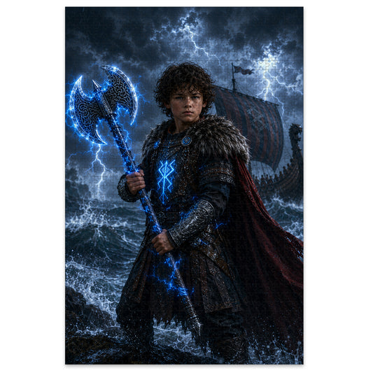 Viking Boy Personalized Wooden Puzzle