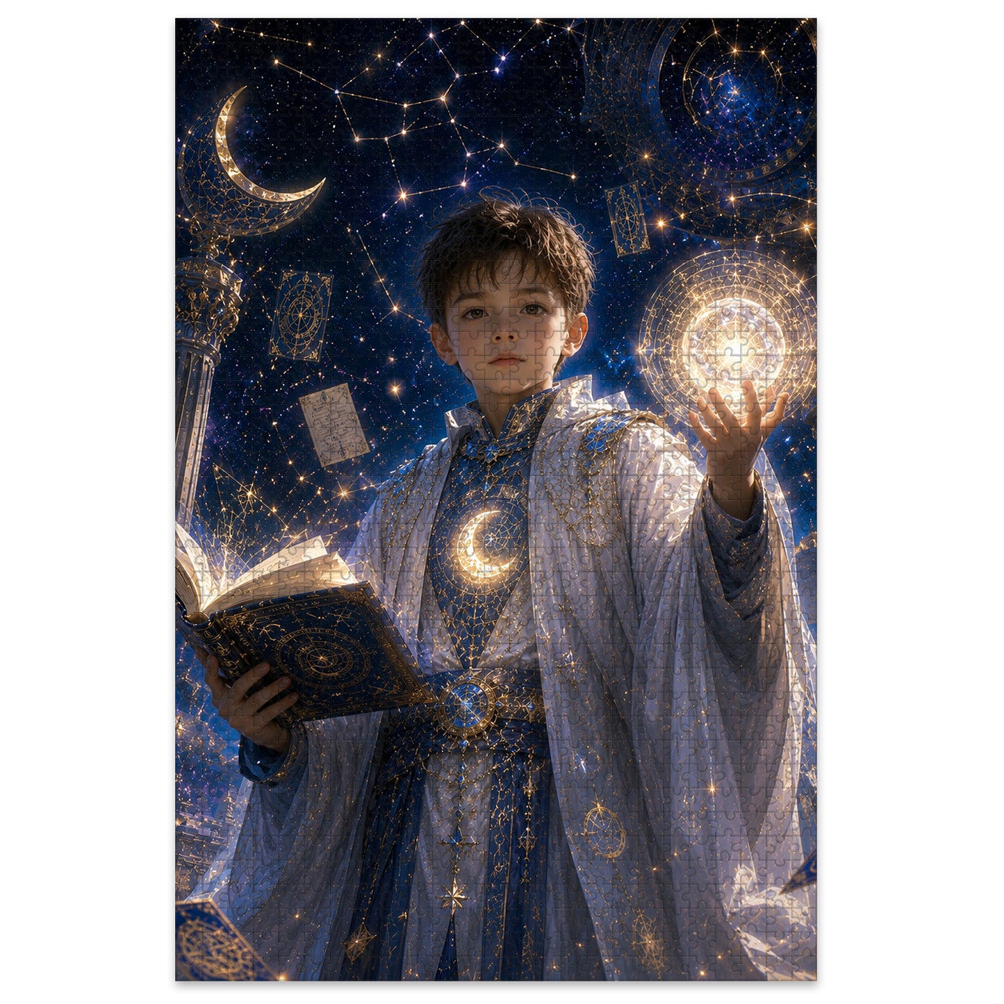 Wizard Boy Personalized Wooden Puzzle