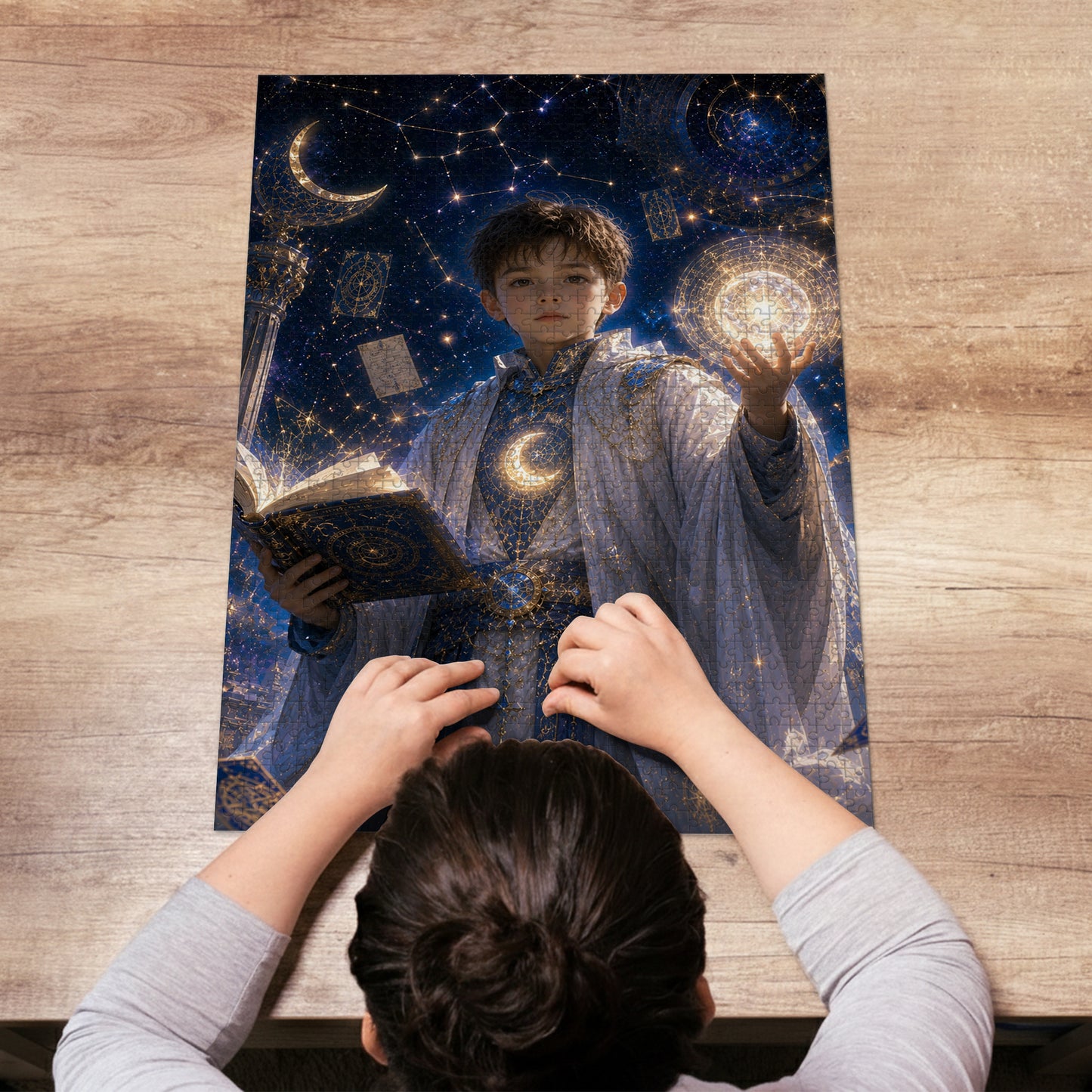 Wizard Boy Personalized Wooden Puzzle