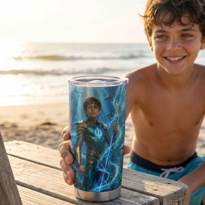 Aqua Boy Personalized Insulated Stainless Steel Tumbler