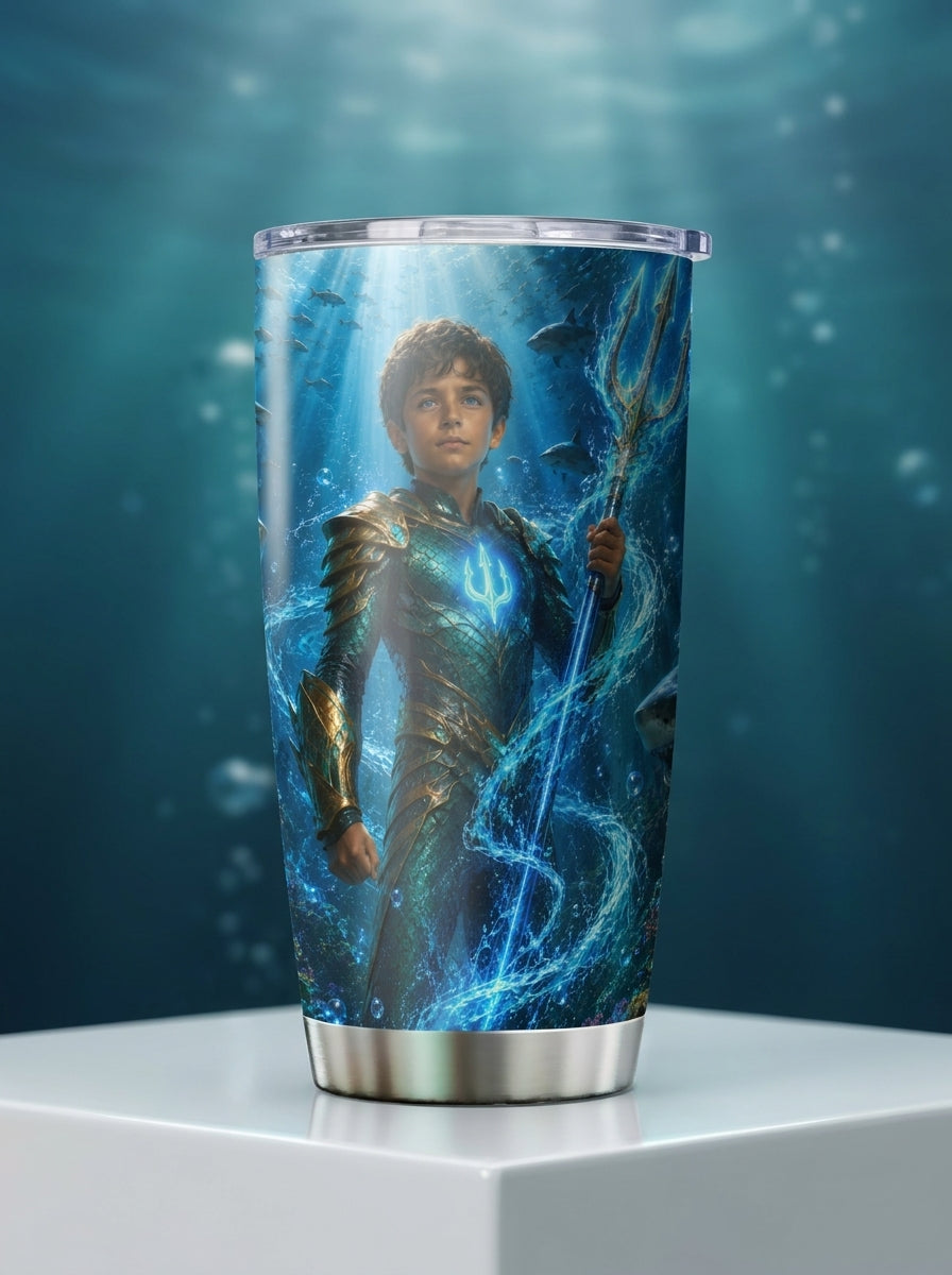 Aqua Boy Personalized Insulated Stainless Steel Tumbler