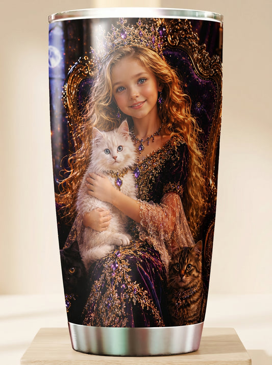 Cat Princess Personalized Insulated Stainless Steel Tumbler