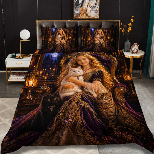 Cat Princess Personalized Bedding Set