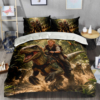 Dino Boy Personalized Bedding Set