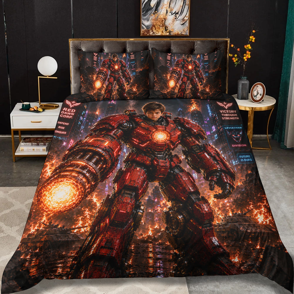 Iron Boy Personalized Bedding Set