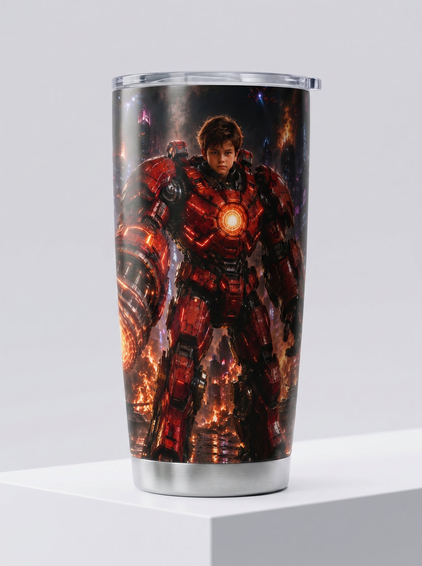 Iron Boy Personalized Insulated Stainless Steel Tumbler
